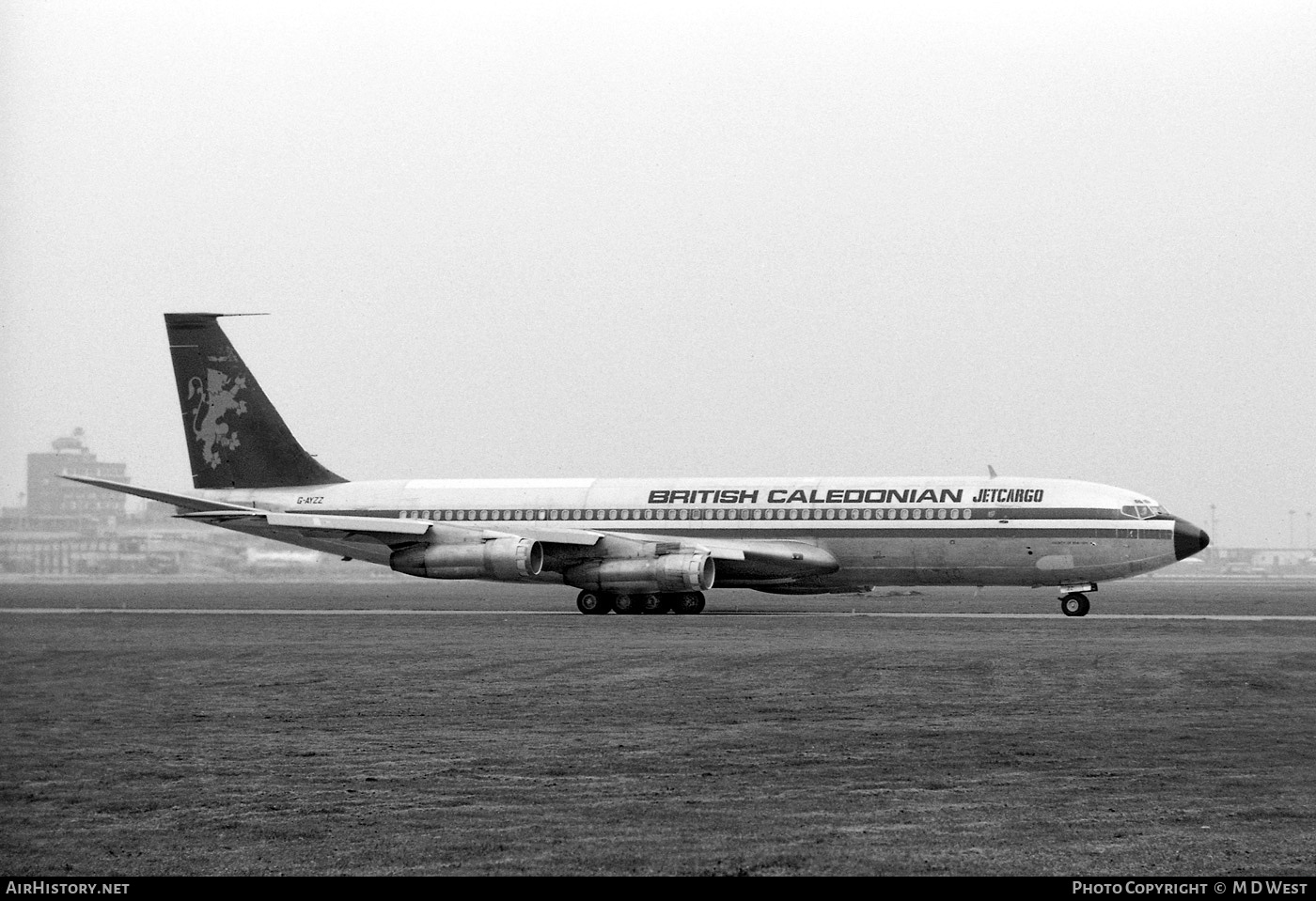 Aircraft Photo of G-AYZZ | Boeing 707-323C | British Caledonian Jet cargo | AirHistory.net #75107