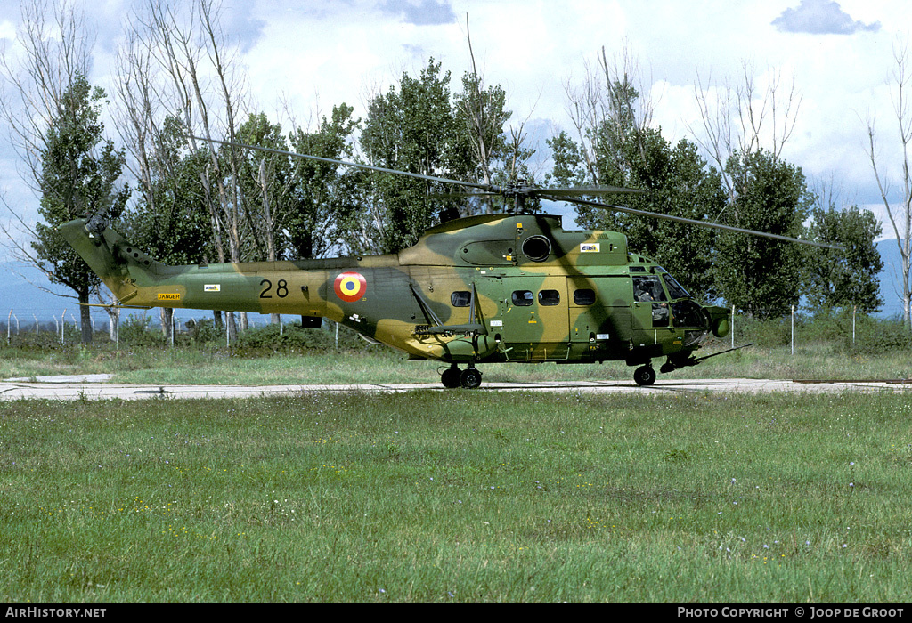 Aircraft Photo of 28 | Aerospatiale IAR-330L/SOCAT Puma | Romania - Air Force | AirHistory.net #75112