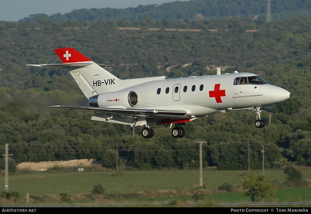 Aircraft Photo of HB-VIK | British Aerospace BAe-125-800B | REGA - Swiss Air Ambulance | AirHistory.net #75131