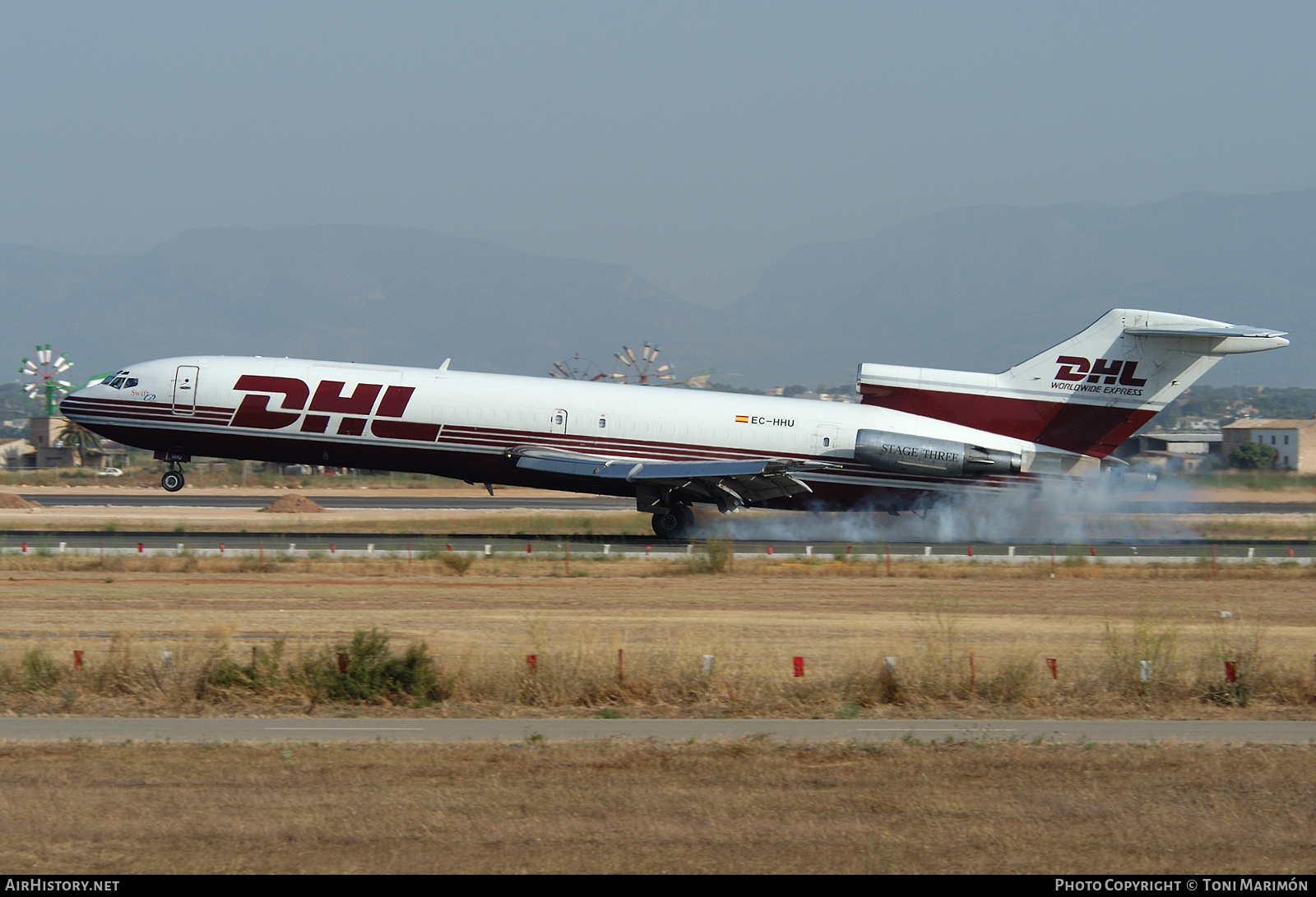 Aircraft Photo of EC-HHU | Boeing 727-277/Adv(F) | DHL Worldwide Express | AirHistory.net #75134
