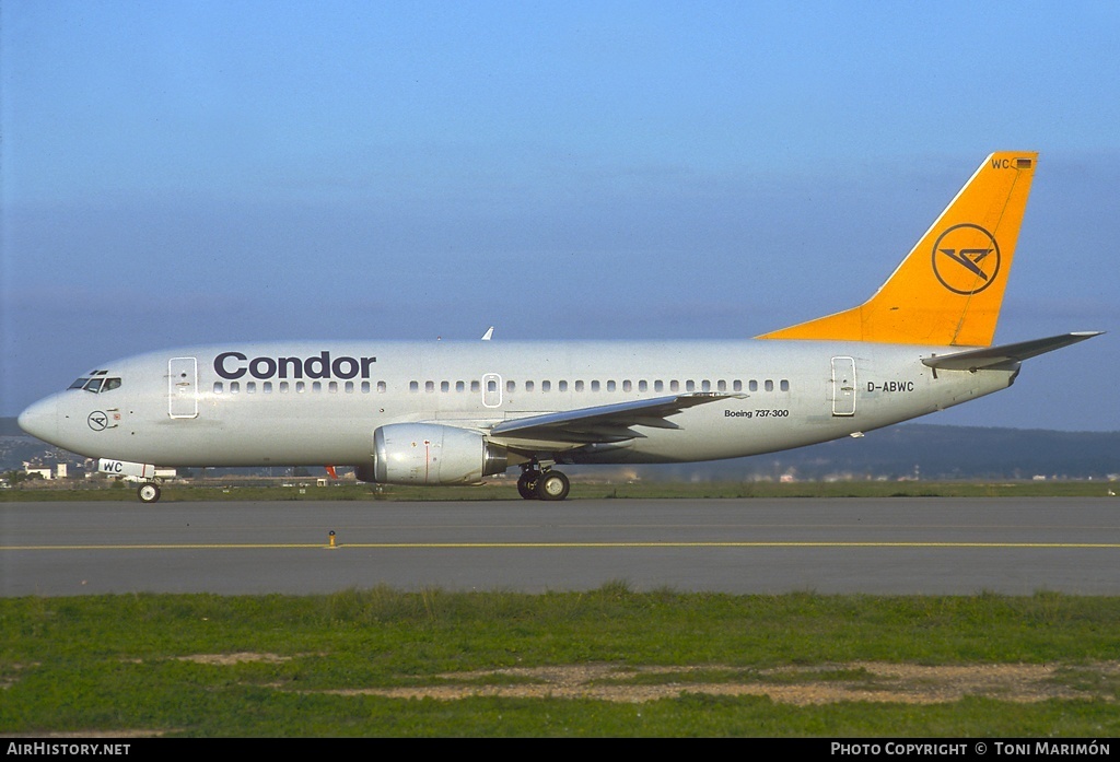 Aircraft Photo of D-ABWC | Boeing 737-330 | Condor Flugdienst | AirHistory.net #75137