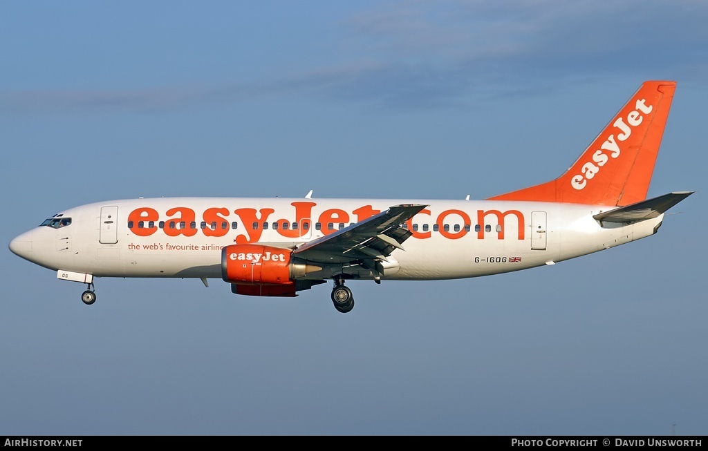 Aircraft Photo of G-IGOG | Boeing 737-3Y0 | EasyJet | AirHistory.net #75171