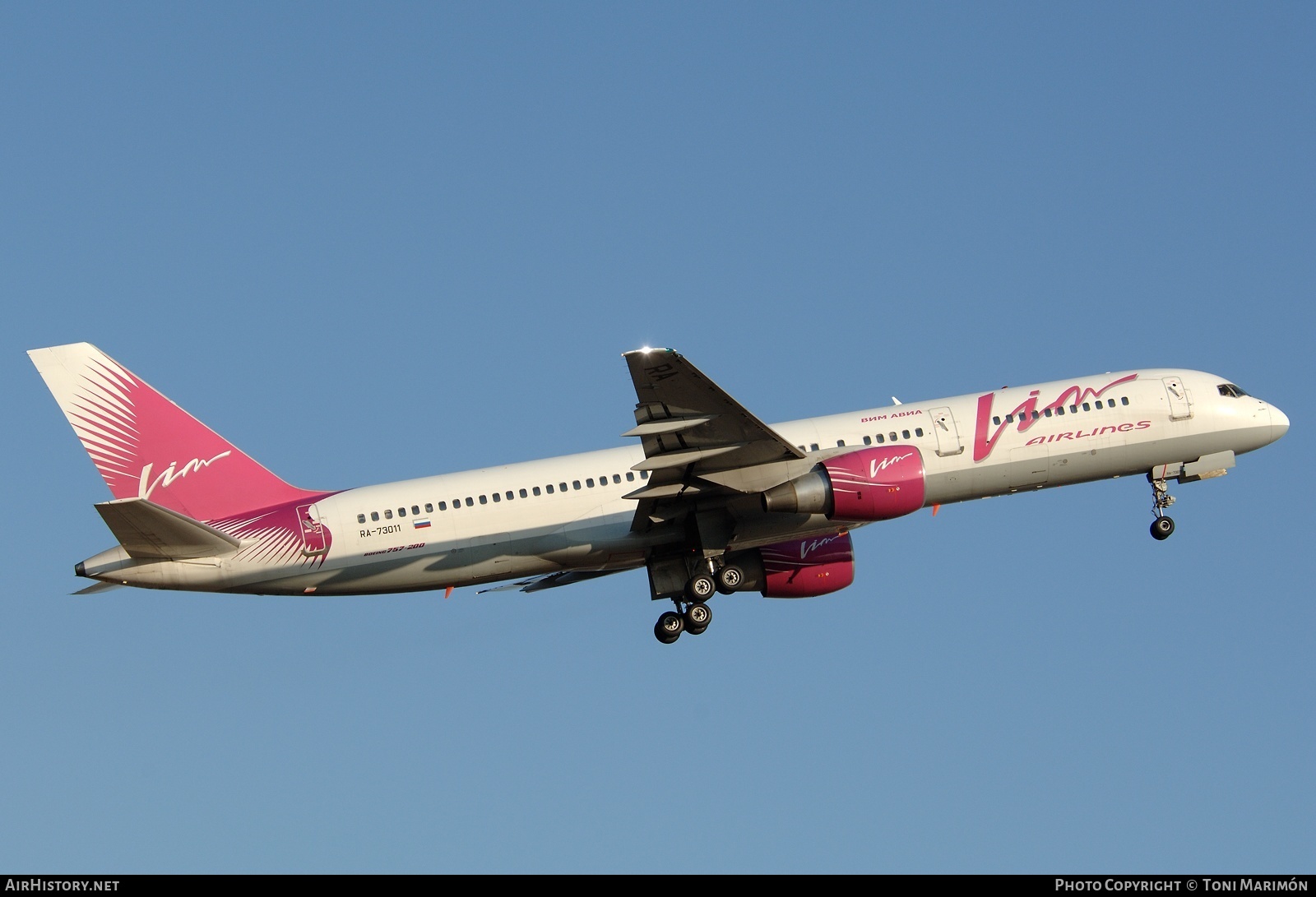 Aircraft Photo of RA-73011 | Boeing 757-230 | VIM Airlines | AirHistory.net #75191