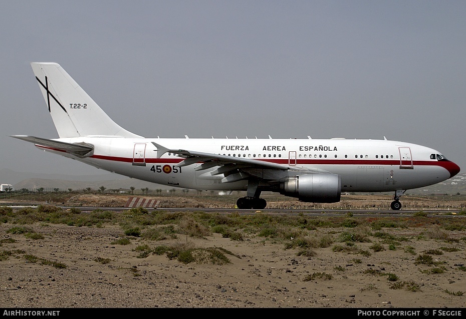 Aircraft Photo of T22-2 | Airbus A310-304 | Spain - Air Force | AirHistory.net #75206