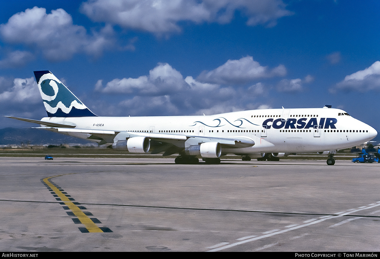 Aircraft Photo of F-GSEA | Boeing 747-312 | Corsair | AirHistory.net #75227