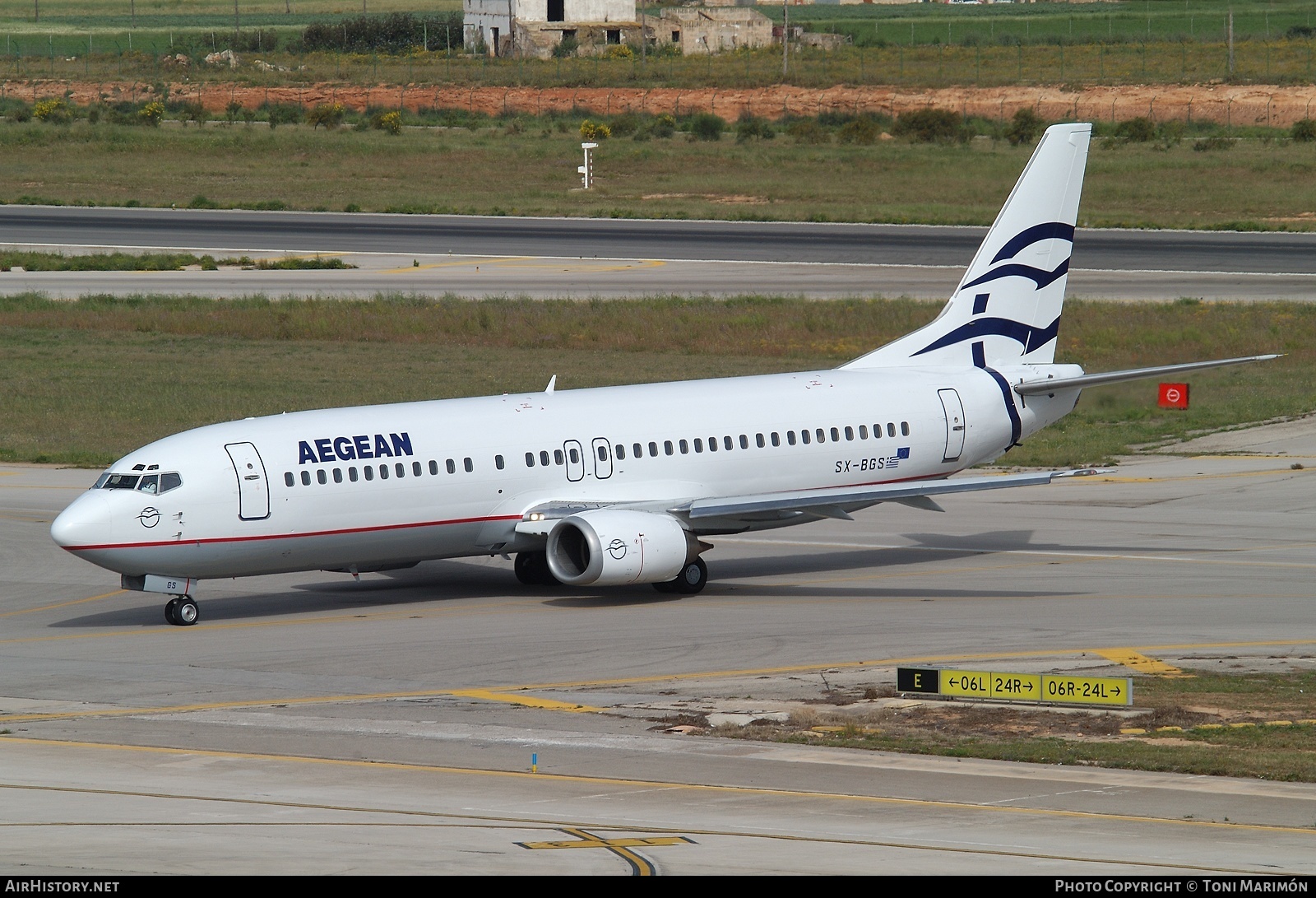 Aircraft Photo of SX-BGS | Boeing 737-4Q8 | Aegean Airlines | AirHistory.net #75228