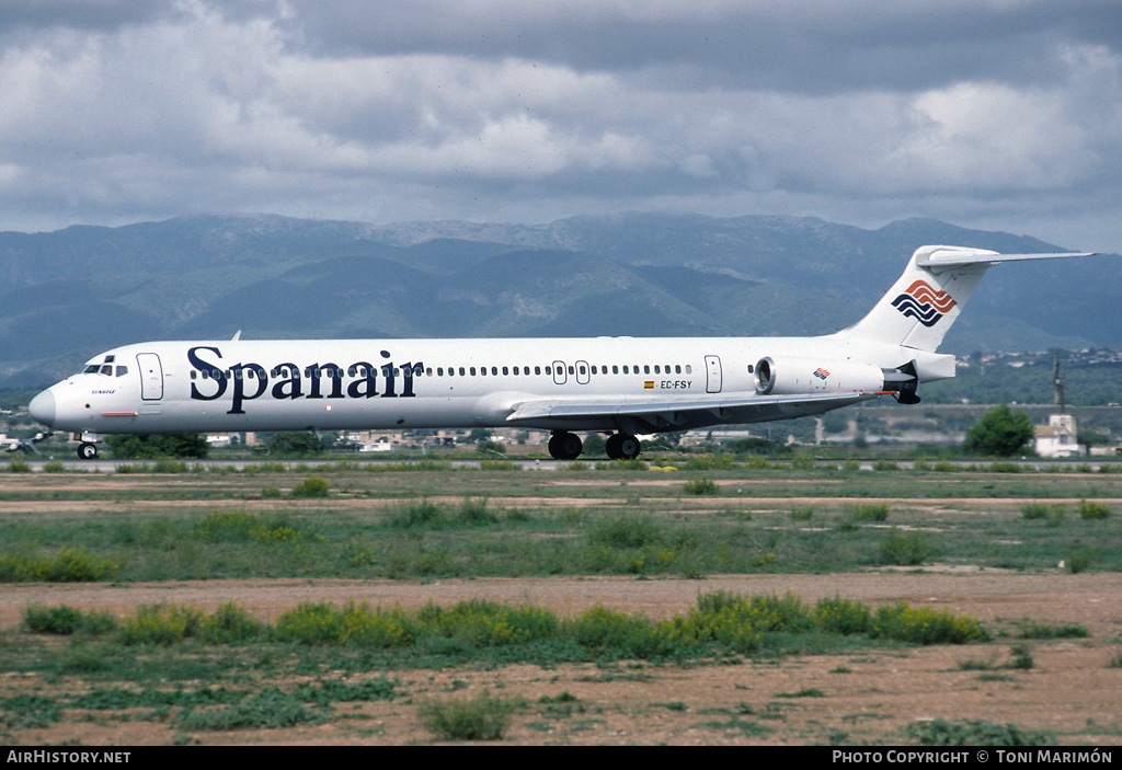 Aircraft Photo of EC-FSY | McDonnell Douglas MD-83 (DC-9-83) | Spanair | AirHistory.net #75232