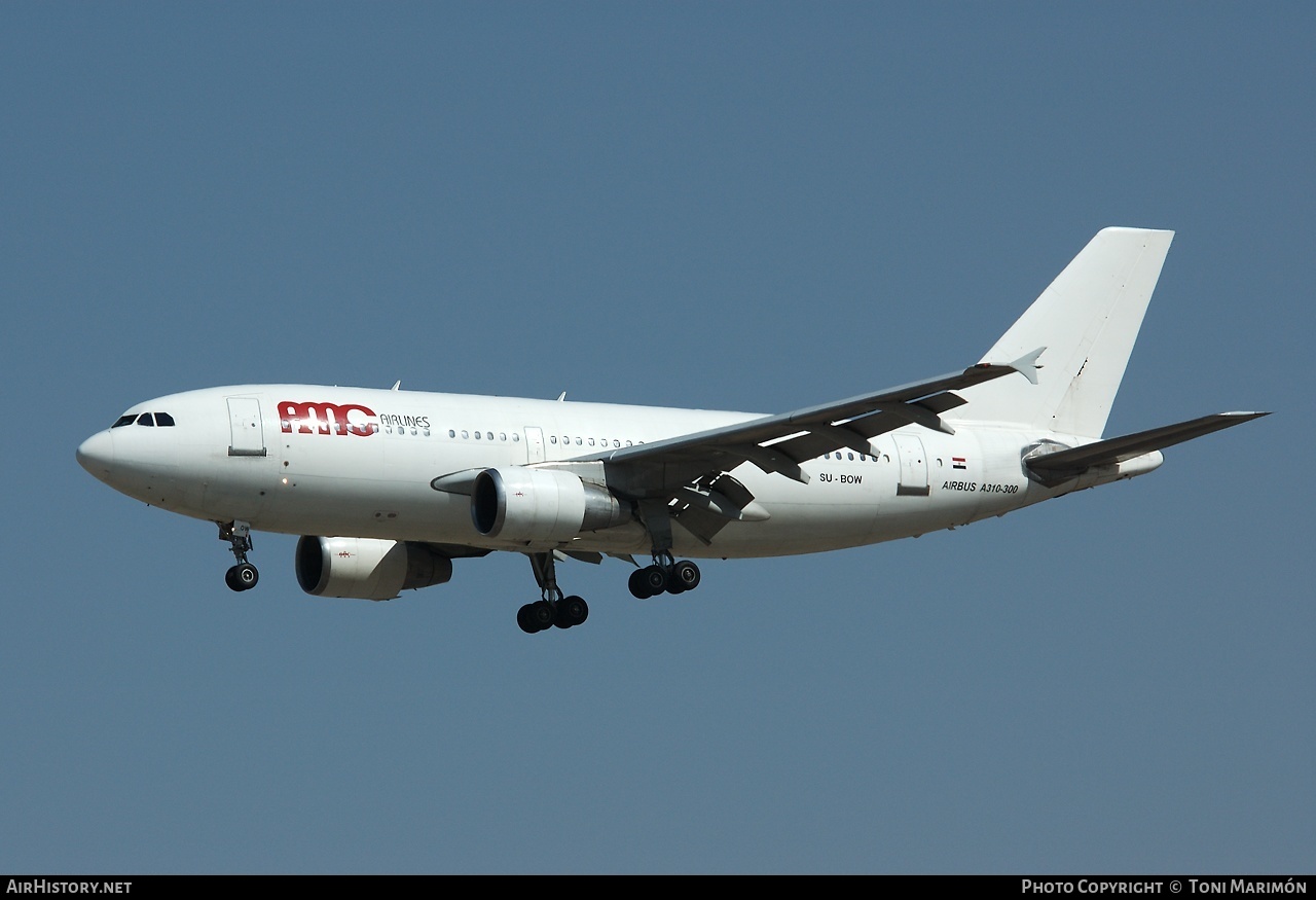 Aircraft Photo of SU-BOW | Airbus A310-322 | AMC Airlines | AirHistory.net #75243