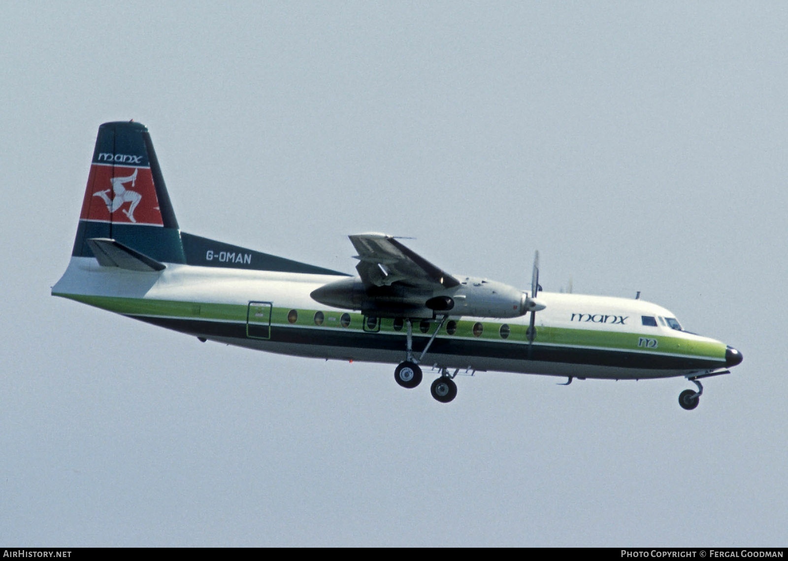Aircraft Photo of G-OMAN | Fokker F27-100 Friendship | Manx Airlines | AirHistory.net #75246