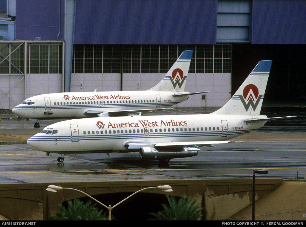 Aircraft Photo of N197AW | Boeing 737-204 | America West Airlines | AirHistory.net #75252