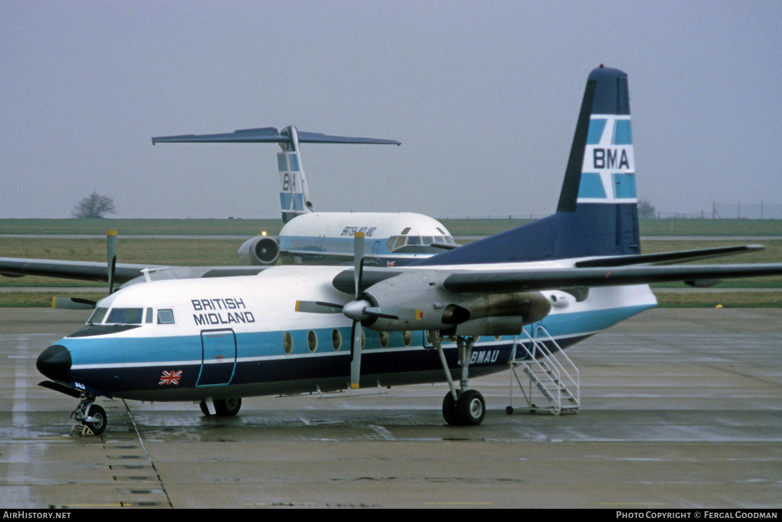 Aircraft Photo of G-BMAU | Fokker F27-200 Friendship | British Midland Airways - BMA | AirHistory.net #75255