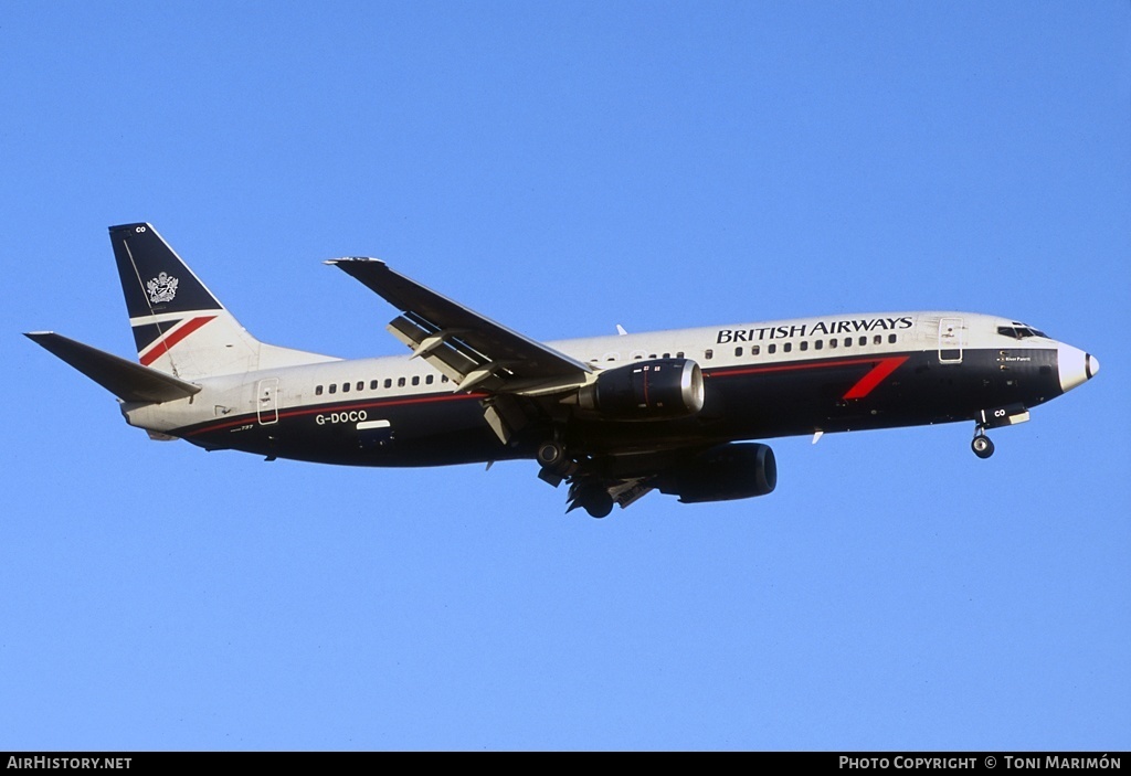 Aircraft Photo of G-DOCO | Boeing 737-436 | British Airways | AirHistory.net #75276