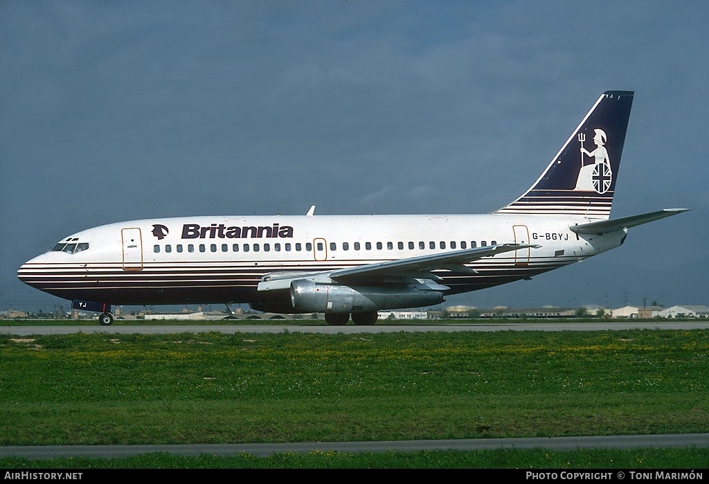 Aircraft Photo of G-BGYJ | Boeing 737-204/Adv | Britannia Airways | AirHistory.net #75289