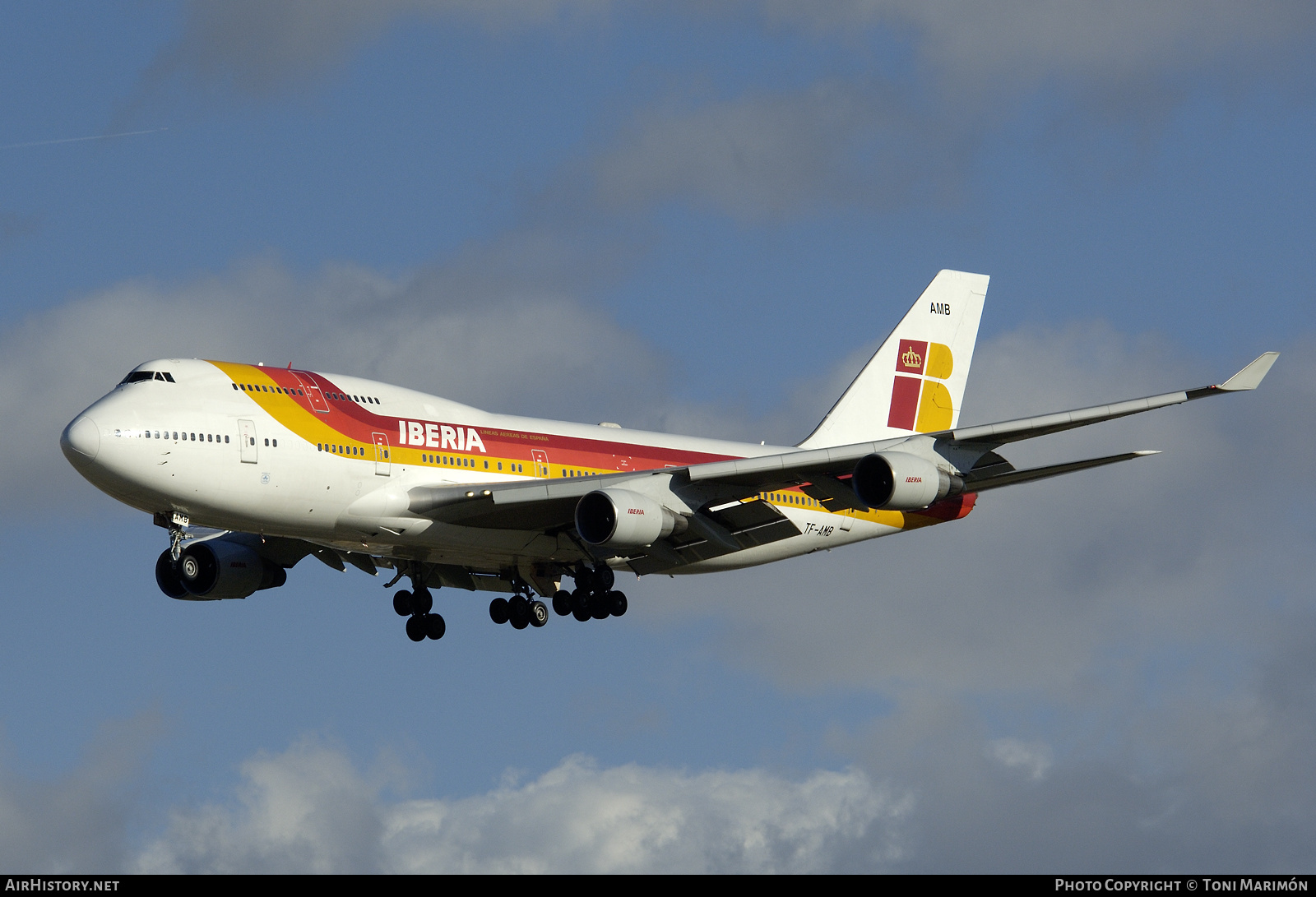 Aircraft Photo of TF-AMB | Boeing 747-412 | Iberia | AirHistory.net #75297