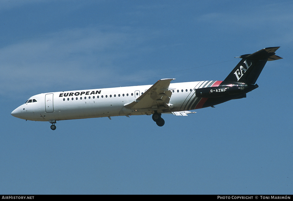 Aircraft Photo of G-AZMF | BAC 111-530FX One-Eleven | European Aircharter - EAL/EAC | AirHistory.net #75358