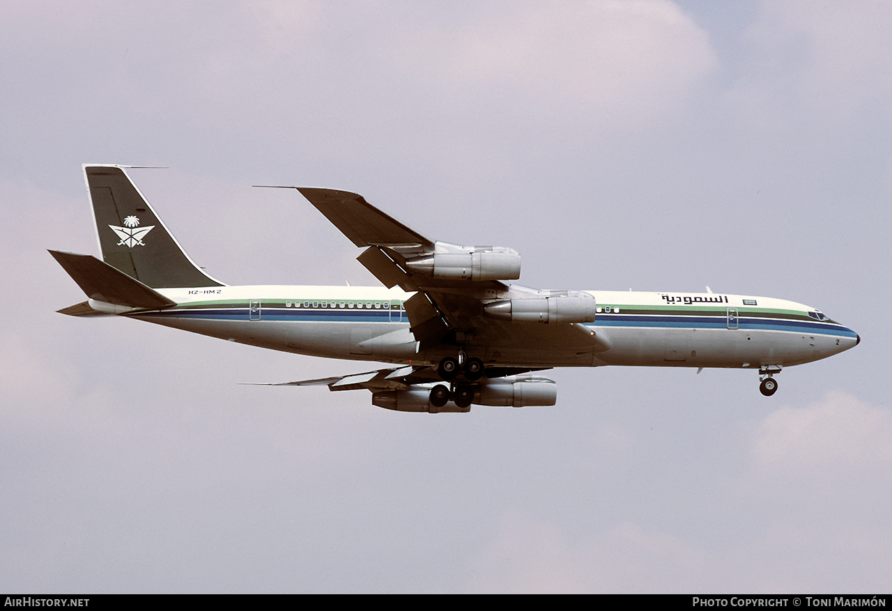 Aircraft Photo of HZ-HM2 | Boeing 707-368C | Saudia - Saudi Arabian Royal Flight | AirHistory.net #75381