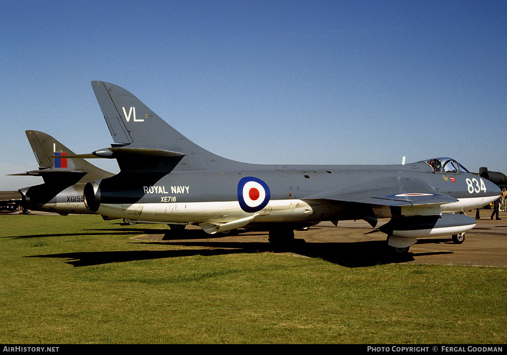 Aircraft Photo of XE716 | Hawker Hunter GA11 | UK - Navy | AirHistory.net #75397