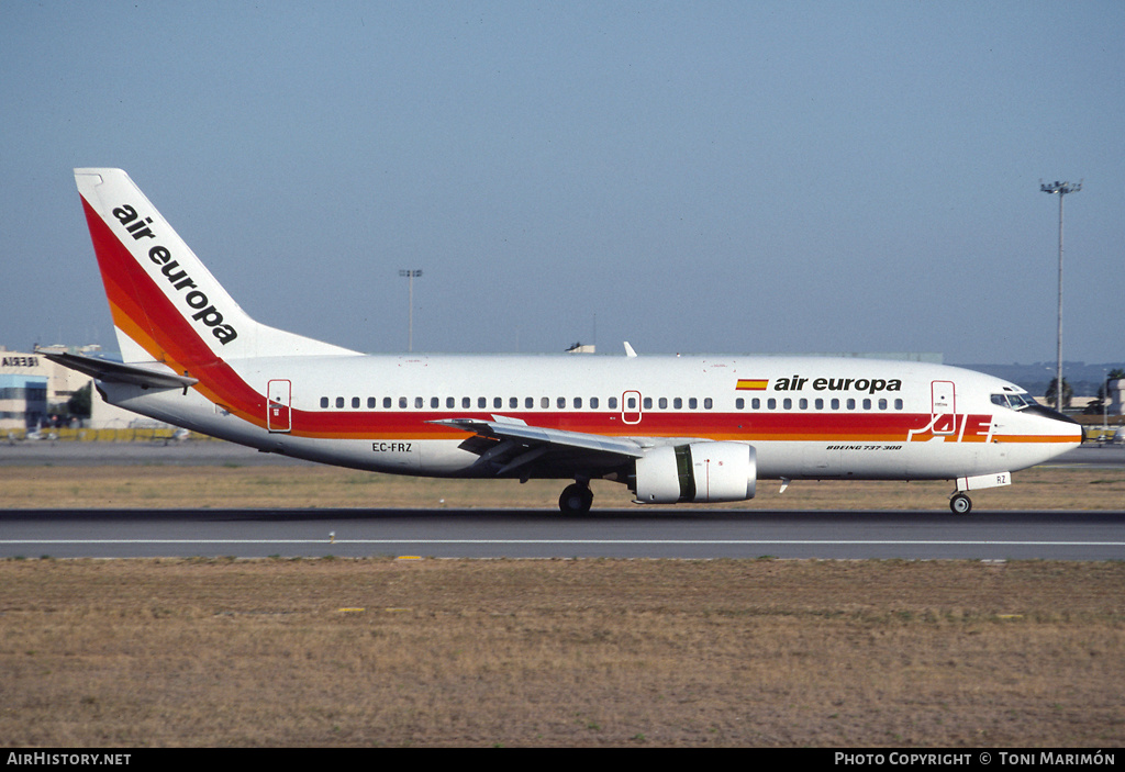 Aircraft Photo of EC-FRZ | Boeing 737-3Y0 | Air Europa | AirHistory.net #75410