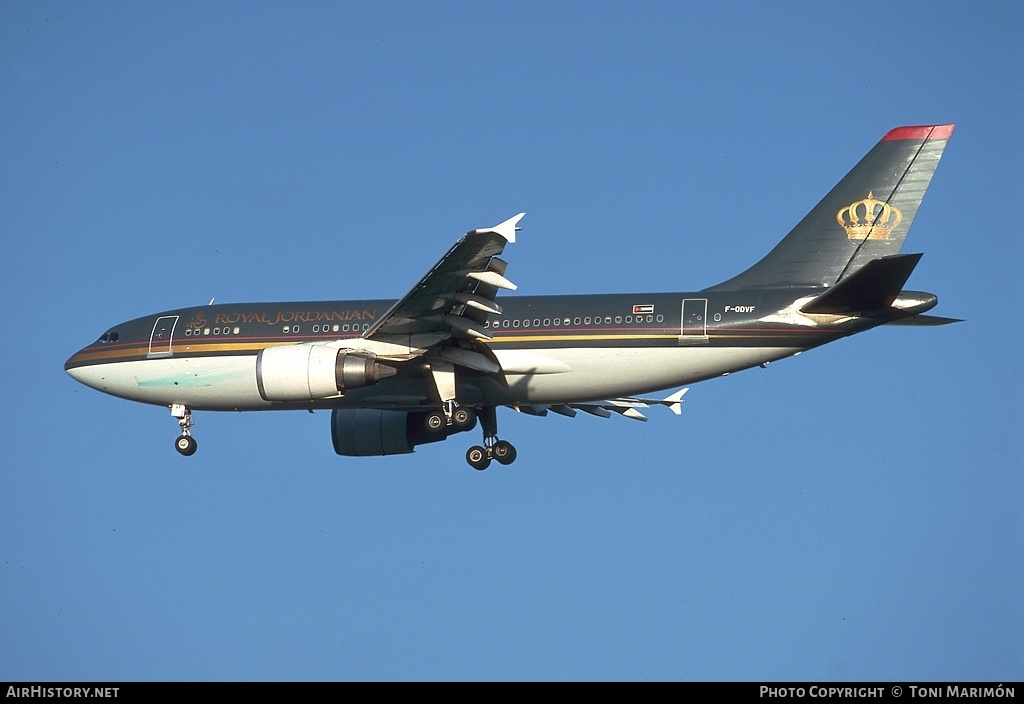 Aircraft Photo of F-ODVF | Airbus A310-304 | Royal Jordanian Airlines | AirHistory.net #75414