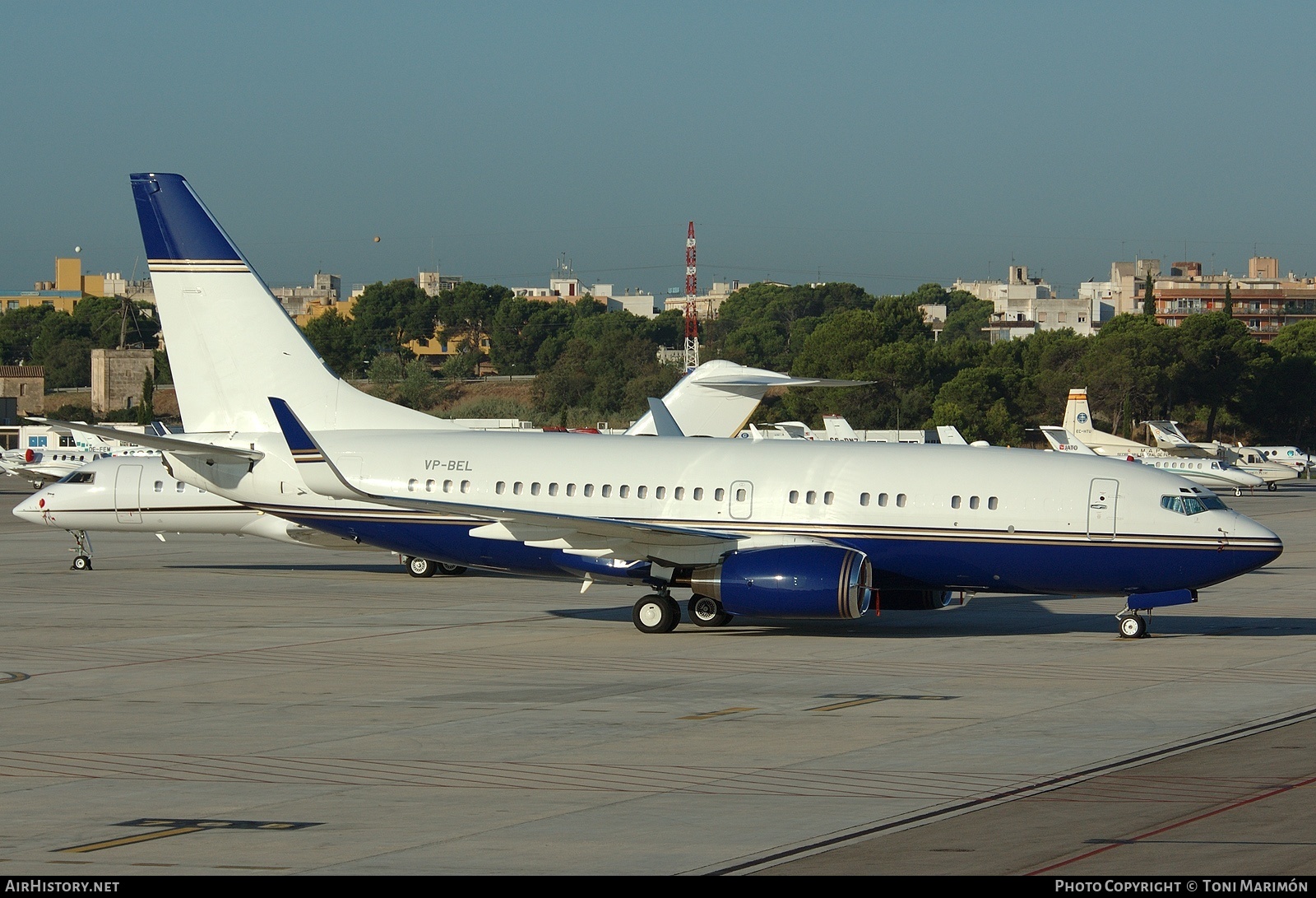 Aircraft Photo of VP-BEL | Boeing 737-74T BBJ | AirHistory.net #75462