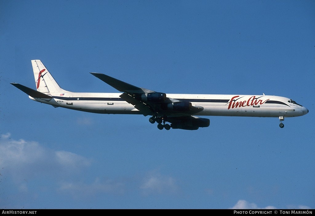 Aircraft Photo of N29UA | McDonnell Douglas DC-8-61(F) | Fine Air | AirHistory.net #75473