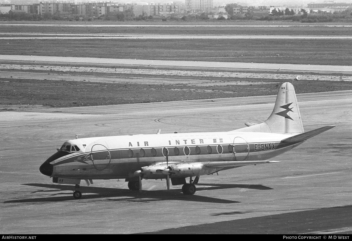 Aircraft Photo of F-BNAX | Vickers 724 Viscount | Air Inter | AirHistory.net #75490