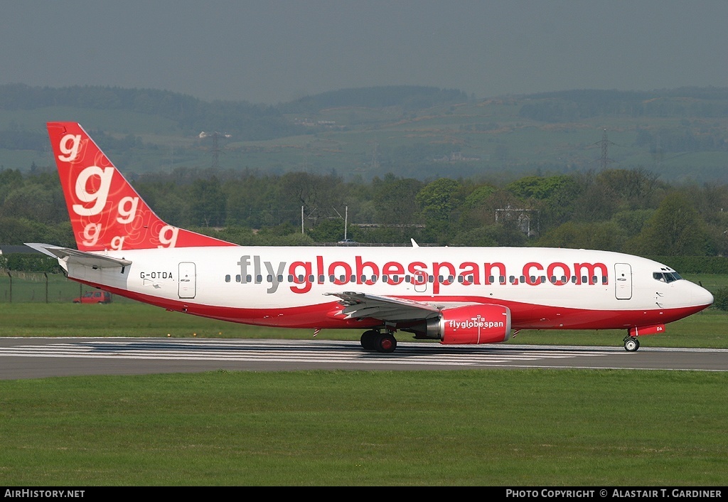 Aircraft Photo of G-OTDA | Boeing 737-31S | Flyglobespan | AirHistory.net #75515