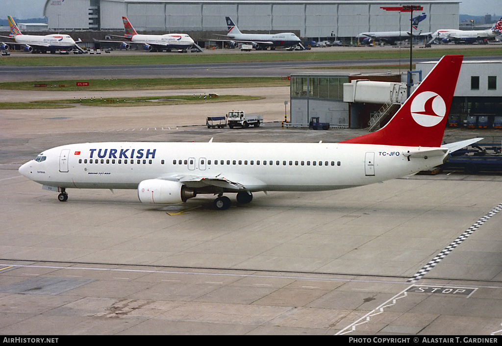 Aircraft Photo of TC-JFO | Boeing 737-8F2 | Turkish Airlines | AirHistory.net #75541