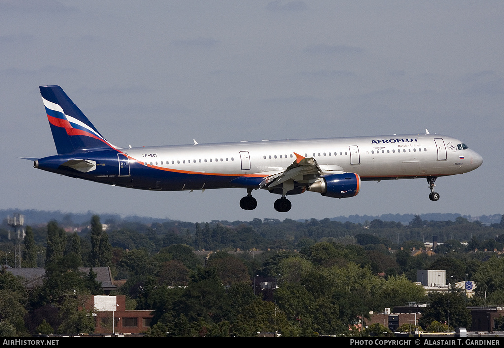 Aircraft Photo of VP-BQS | Airbus A321-211 | Aeroflot - Russian Airlines | AirHistory.net #75544