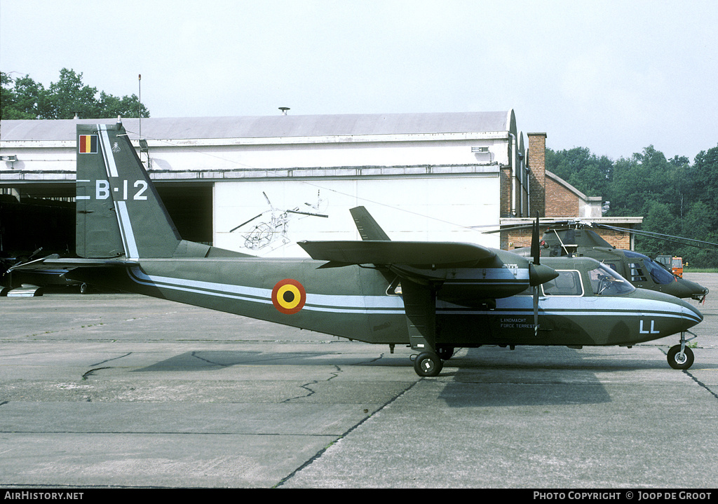 Aircraft Photo of B-12 | Britten-Norman BN-2A-21 Defender | Belgium - Army | AirHistory.net #75565