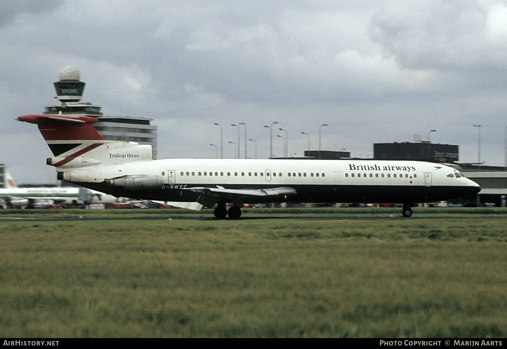 Aircraft Photo of G-AWZC | Hawker Siddeley HS-121 Trident 3B | British Airways | AirHistory.net #75582