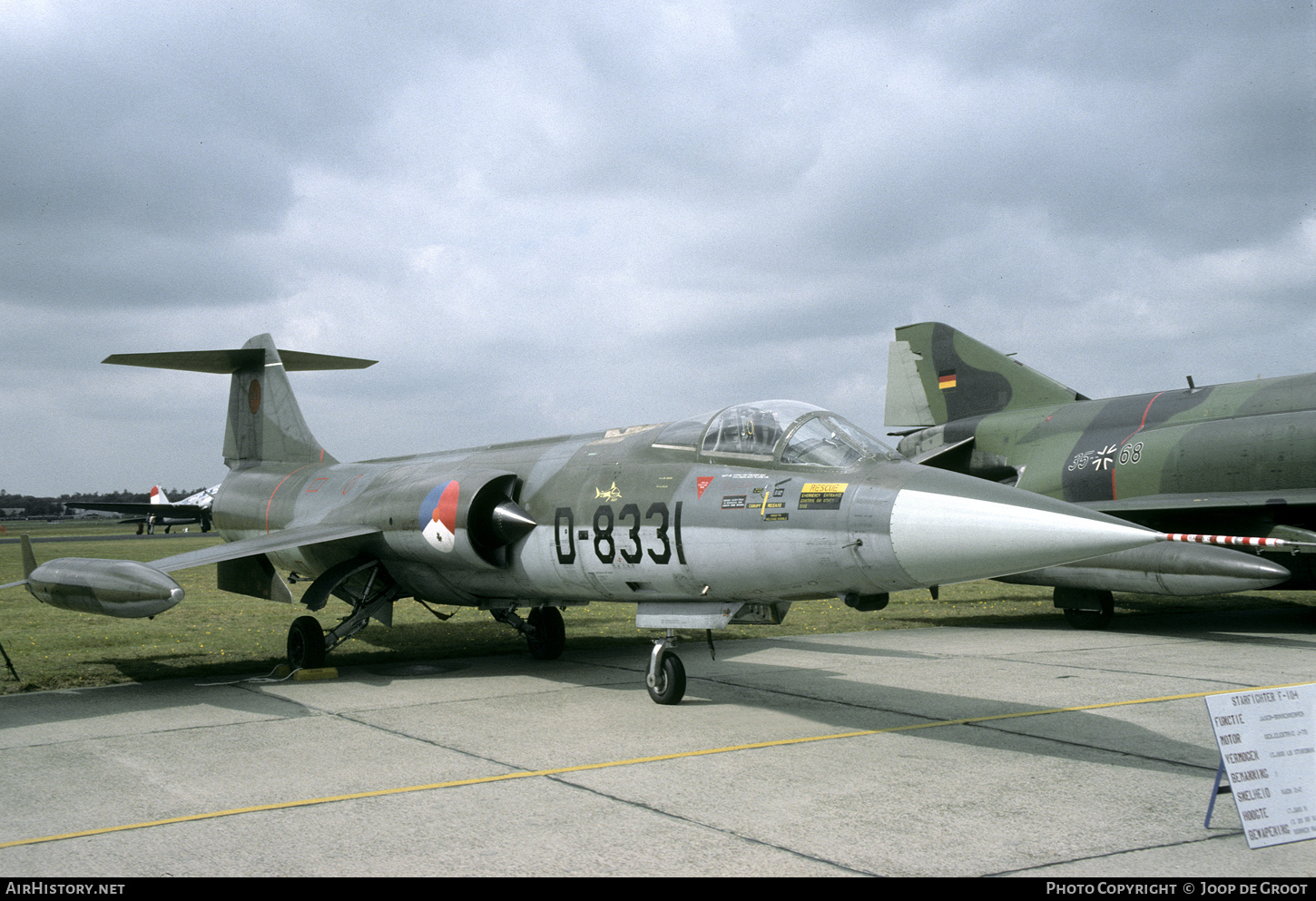 Aircraft Photo of D-8331 | Lockheed F-104G Starfighter | Netherlands - Air Force | AirHistory.net #75586