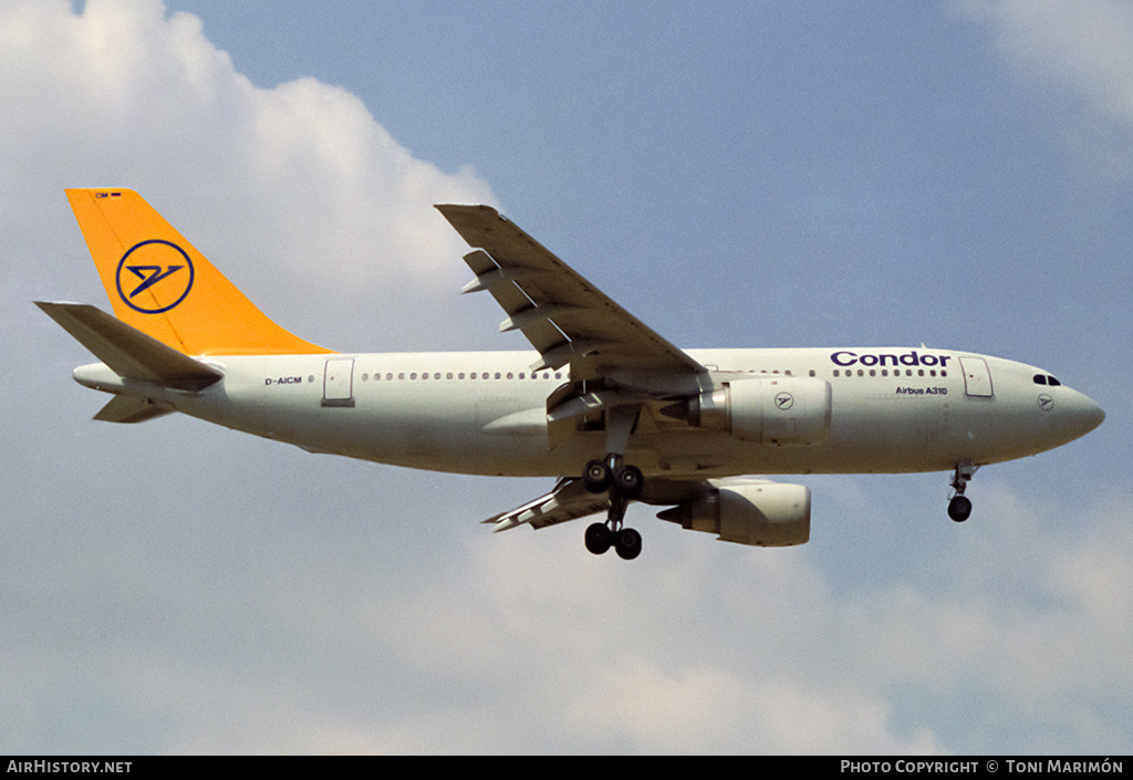 Aircraft Photo of D-AICM | Airbus A310-203 | Condor Flugdienst | AirHistory.net #75605