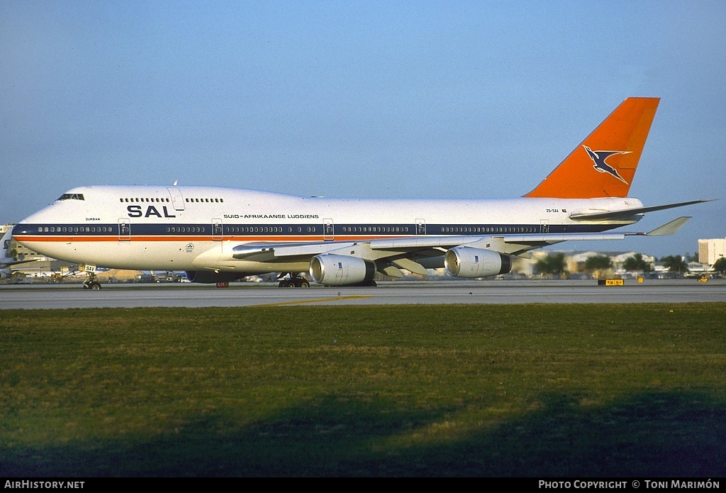 Aircraft Photo of ZS-SAV | Boeing 747-444 | South African Airways - Suid-Afrikaanse Lugdiens | AirHistory.net #75632