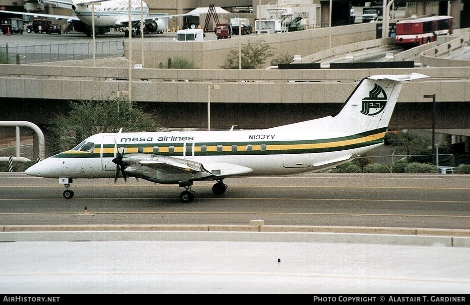 Aircraft Photo of N193YV | Embraer EMB-120 Brasilia | Mesa Airlines | AirHistory.net #75661