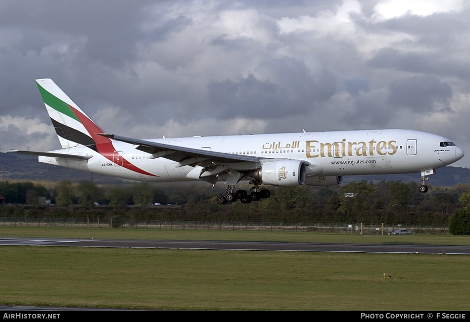 Aircraft Photo of A6-EMK | Boeing 777-21H/ER | Emirates | AirHistory.net #75689