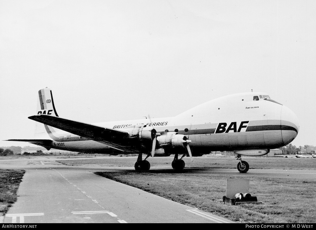 Aircraft Photo of G-ASDC | Aviation Traders ATL-98 Carvair | British Air Ferries - BAF | AirHistory.net #75699