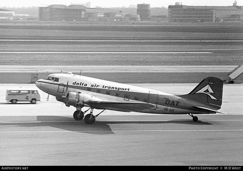 Aircraft Photo of OO-VDF | Douglas C-47A Skytrain | Delta Air Transport - DAT | AirHistory.net #75720