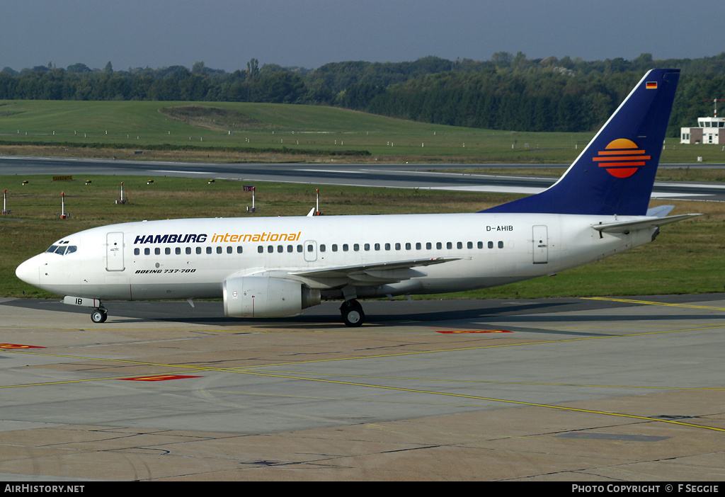 Aircraft Photo of D-AHIB | Boeing 737-73S | Hamburg International | AirHistory.net #75725