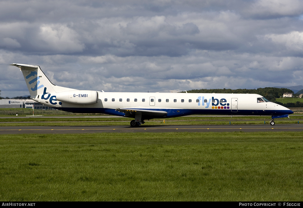 Aircraft Photo of G-EMBI | Embraer ERJ-145EU (EMB-145EU) | Flybe | AirHistory.net #75739