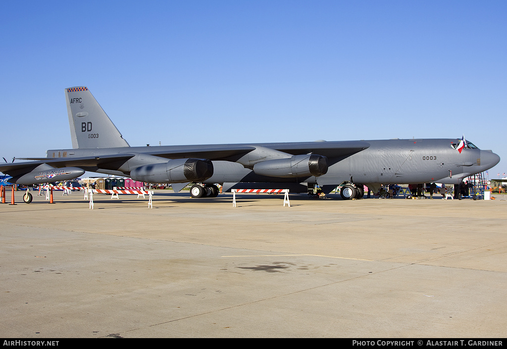 Aircraft Photo of 60-0003 / AF60-003 | Boeing B-52H Stratofortress | USA - Air Force | AirHistory.net #75748