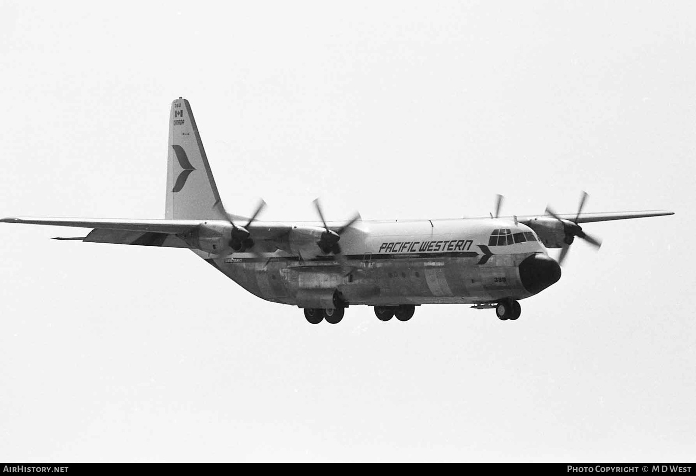 Aircraft Photo of CF-PWN | Lockheed L-100 Hercules (382B) | Pacific Western Airlines | AirHistory.net #75835