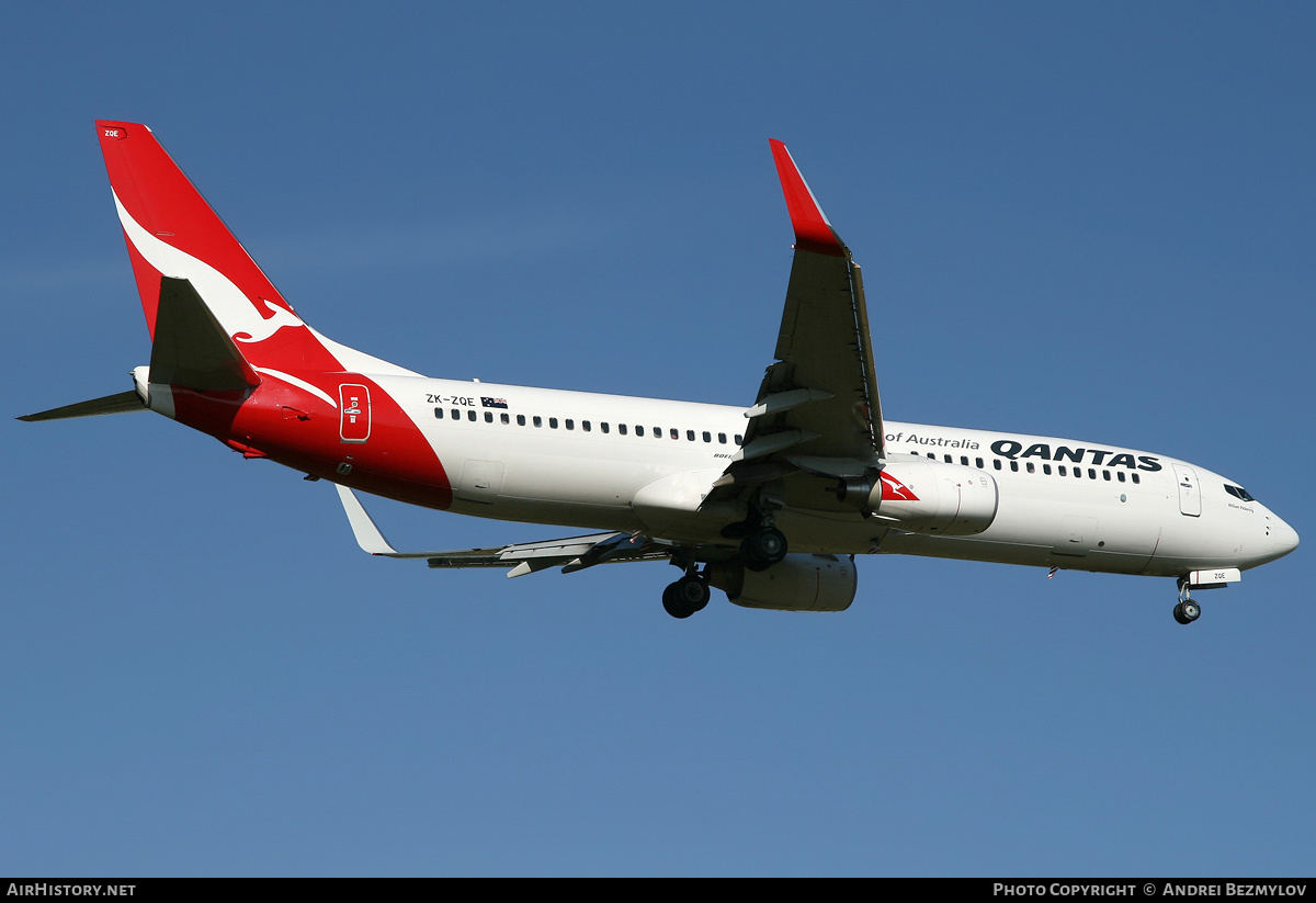 Aircraft Photo of ZK-ZQE | Boeing 737-838 | Qantas | AirHistory.net #75857