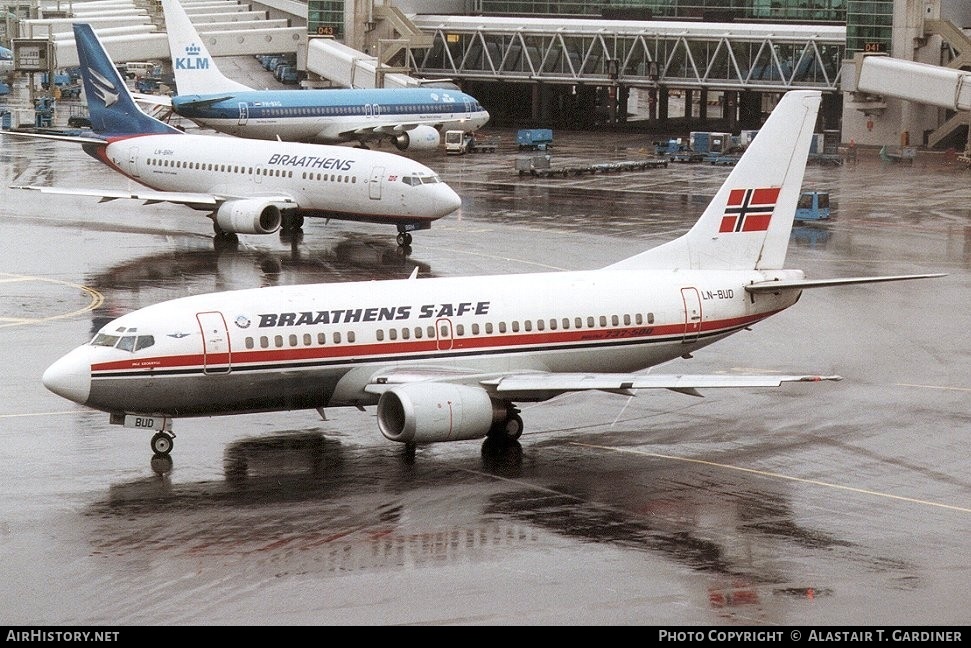 Aircraft Photo of LN-BUD | Boeing 737-505 | Braathens SAFE | AirHistory.net #75862