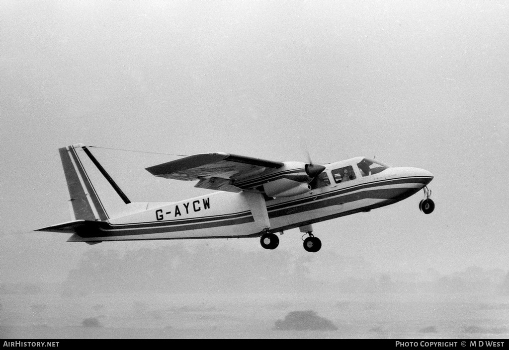 Aircraft Photo of G-AYCW | Britten-Norman BN-2A Islander | Britten-Norman | AirHistory.net #75863