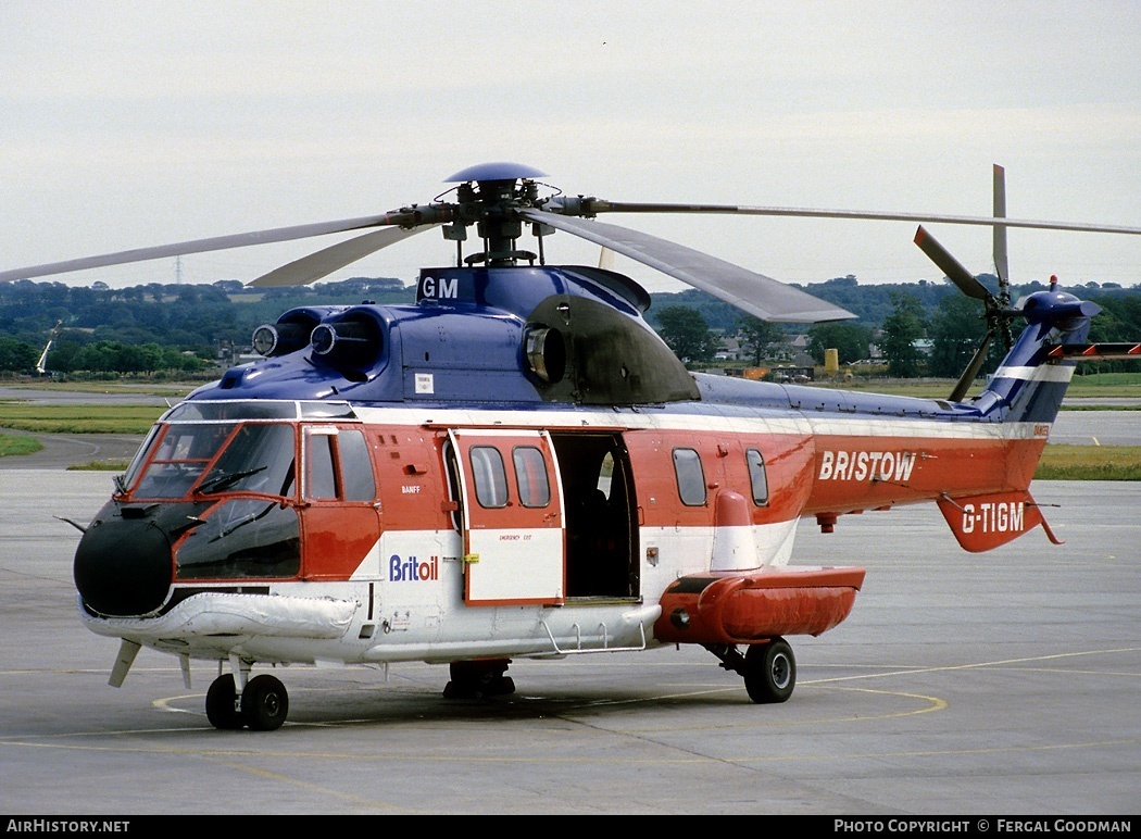 Aircraft Photo of G-TIGM | Aerospatiale AS-332L1 Super Puma | Bristow Helicopters | AirHistory.net #75898