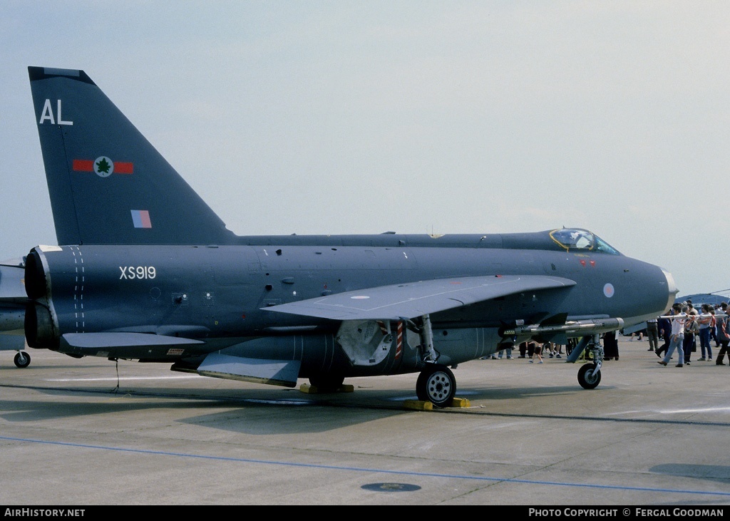 Aircraft Photo of XS919 | English Electric Lightning F6 | UK - Air Force | AirHistory.net #75906