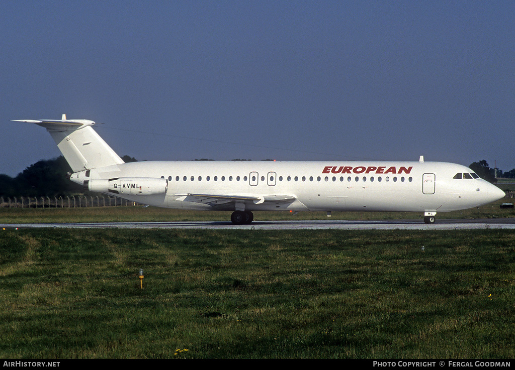 Aircraft Photo of G-AVML | BAC 111-510ED One-Eleven | European Aircharter - EAL/EAC | AirHistory.net #75907