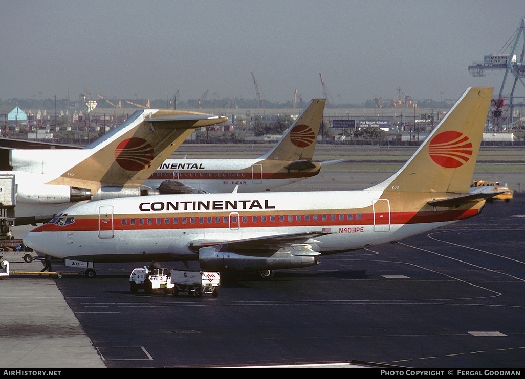Aircraft Photo of N403PE | Boeing 737-130 | Continental Airlines | AirHistory.net #75920