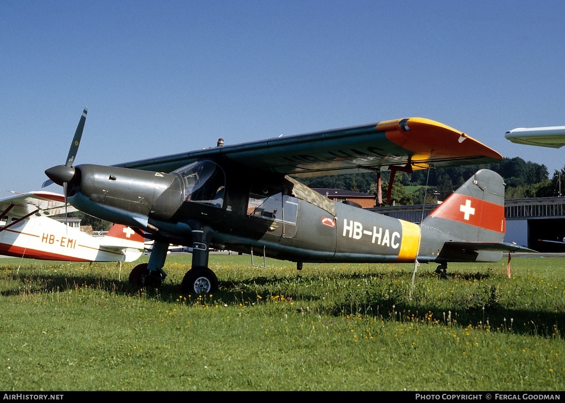 Aircraft Photo of HB-HAC | Dornier Do-27H-2 | AirHistory.net #75929